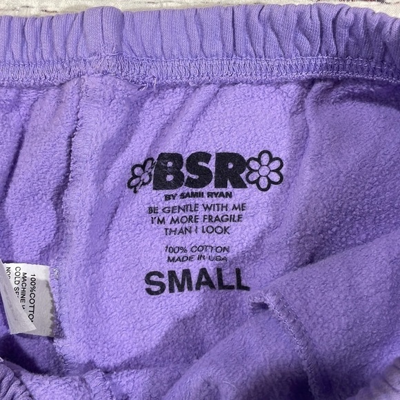 BSR Samii Ryan Revolve shorts 'isn't it lovely" graphic purple - Picture 3 of 8